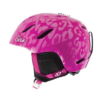 Шлем детский Giro Nine Jr Magenta Leopard (7052262) - фото