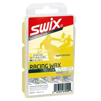 Универсальный парафин Swix UR10 Yellow Bio Racing Wax (UR10-6) - фото
