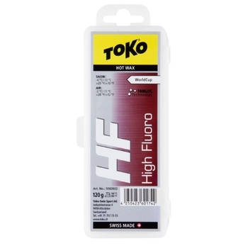 Мазь ковзання Toko HF Hot Wax red 120 г (550 2022) - фото