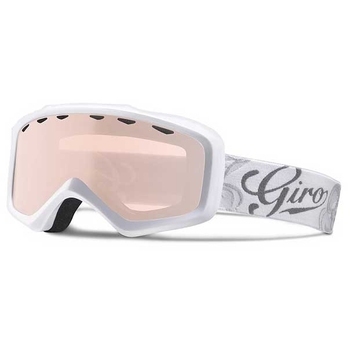 Маска Giro Charm Flash белый Sketch Floral/Rose Silver (7071728) - фото