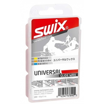 Універсальний парафін для лиж і сноубордів Swix U60 Universal Wax 60 г (U60) - фото