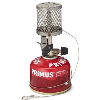Лампа газовая Primus Micron с мет. сеткой, красный (221383) - фото