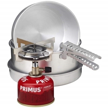 Пальник газовий і набір посуду Primus, сірий (324611) - фото