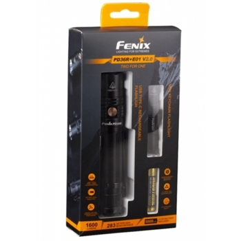 Ліхтар ручний Fenix PD36R+ліхтар ручний Fenix E01 V2.0 у подарунок - фото
