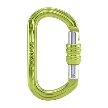 Карабин Kailas Obbo Oval Screw Gate Carabiner, Lime - фото