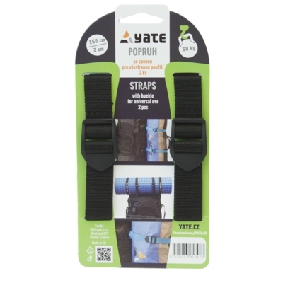 Набір стяжок Yate Strap with buckle 2x150 cm - 2 Pcs - фото