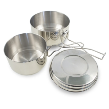 Набір посуду Yate YATE Pot Stainless steel, 3 parts - фото