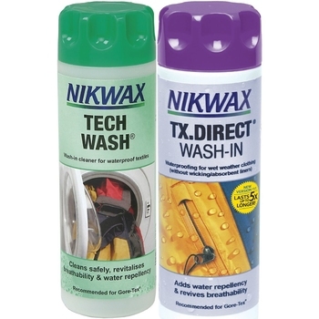 Набір Nikwax Twin Pack - Tech Wash 300ml + TX Direct 300ml - фото