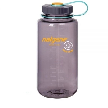 Фляга для воды Nalgene Wide Mouth Sustain Water Bottle 1L Aubergine - фото
