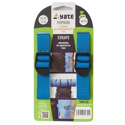 Набор стяжок Yate Strap with buckle 2x75 cm - 2 Pcs, blister - фото