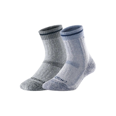 Носки треккинговые (2 пары) Kailas Aoxue Ⅳ Mid Cut Hiking Socks Men's - Denim Blue/Navy - фото