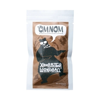 Батончик енергетичний OMNOM хвилястий шоколад - фото