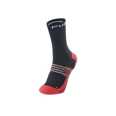 Носки беговые Kailas Mid Cut Trail Running Socks Men's, Black/Halo Red - фото