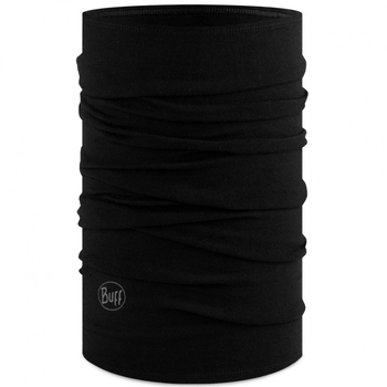 Шерстянный бафф Buff Midweight Merino Wool, Solid Black (BU 113023.999.10.00) - фото
