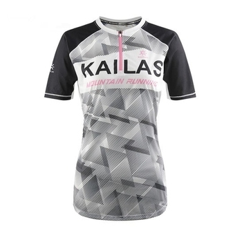 Футболка беговая Kailas Windbreak Trail Running Functional T-shirt Women's, Bright white/Kailas Black - фото