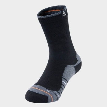 Трекінгові жіночі шкарпетки Kailas Mid Cut Trekking Wool Socks Women's, Black (KH2301202) - фото