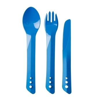 Ложка, виделка, ніж Lifeventure Ellipse Cutlery, Blue (75011) - фото