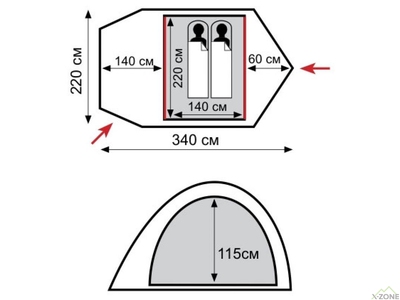 Палатка Tramp Colibri Plus v2 (TRT-035) - фото