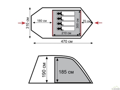 Палатка Tramp Baltic Wave v2 (TRT-079) - фото