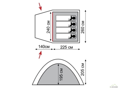 Палатка Tramp Bell 4 v2 (TRT-081) - фото