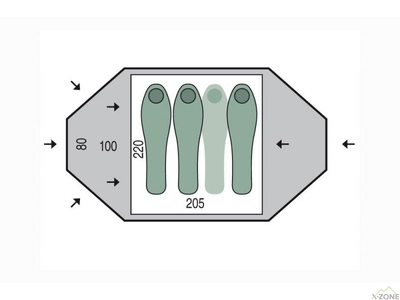 Палатка Pinguin Taifun 3 (PNG 134.3) - фото