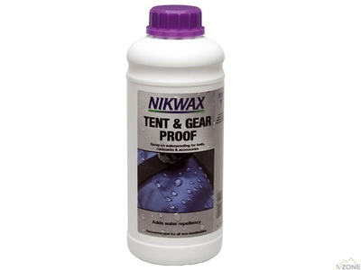 Просочення водовідштовхувальне Nikwax Tent & Gear Solarproof 1 л Concentrated (NWTGSW1000 (C)) - фото