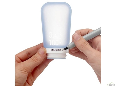 Бутылка силиконовая Humangear GoToob+ 74 ml, Aqua - фото