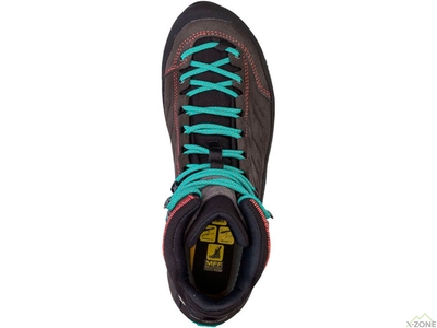 Черевики жіночі Salewa WS MTN Trainer Mid GTX (сірий / синій) - фото