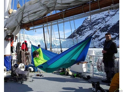 Гамак туристический Amazonas Adventure Hammock ice-blue - фото