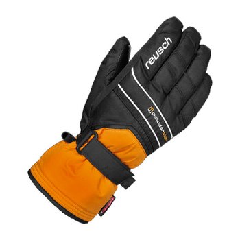 Перчатки Reusch Powderstar orange popcicle/black (4201217) - фото