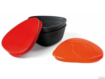Набір посуду Light My Fire SnapBox 2-pack Red / Orange (LMF 40358613) - фото