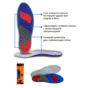 Стельки для обуви мужские SofSole Gel Active - фото