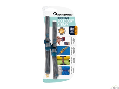 Стяжний ремінь Sea To Summit Accessory Straps with Hook Release, 10 мм х 1,5 м (STS ATDASH101. 5) - фото