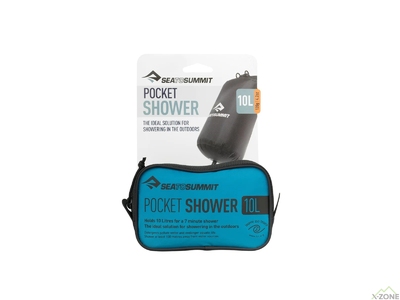 Душ переносний Sea To Summit Pocket Shower Black, 10 л (STS APSHOWER) - фото