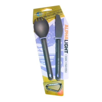 Набір столових приборів Sea To Summit Alphalight Cutlery Set 2pc (STS ACUTALSET2) - фото