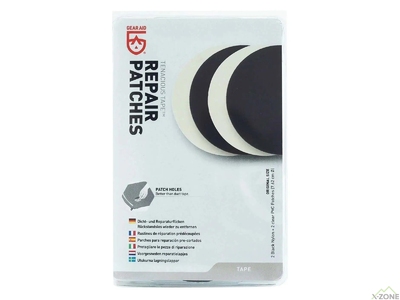 Ремонтный набор Gear Aid by McNett Repair Patches with 2 clear PVC p. + 2 black Nylon p. - фото