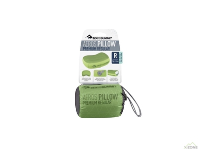 Подушка Sea To Summit Aeros Premium Pillow Regular, Lime (STS APILPREMRLI) - фото