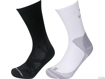 Шкарпетки Трекінгові Lorpen WWSS black-white (2 пари) - фото