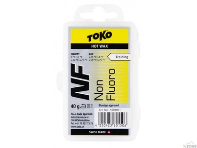 Мазь скольжения Toko NF Hot Wax yellow 40 г (550 1001) - фото