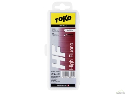 Мазь ковзання Toko HF Hot Wax red 120 г (550 2022) - фото
