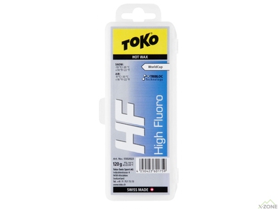 Мазь скольжения Toko HF Hot Wax blue 120 г (550 2023) - фото