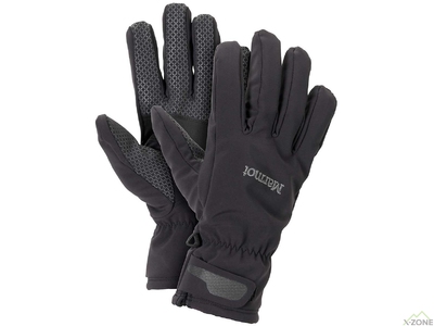 Перчатки Marmot Glide Softshell Gloves black (MRT 15410.001) - фото