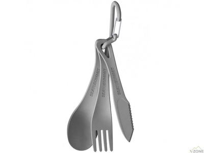 Набір столових приборів Sea To Summit Delta Cutlery Set grey (STS ADCUTSETGY) - фото