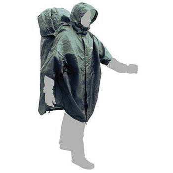 Накидка від дощу на людину і рюкзак Terra incognita CapeBag Зелена (4823081504436) - фото