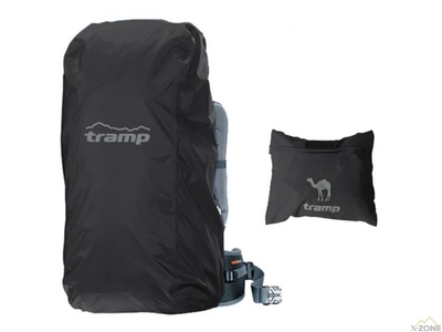 Чохол на рюкзак Tramp m чорний (TRP-018) - фото