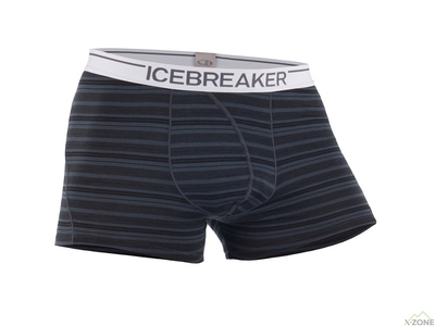 Термотруси чоловічі Icebreaker Anatomica Boxer Men 150 stripe monsoon / white(100 806 D34) - фото