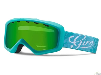 Маска Giro Charm Flash аква Turquoise Tropical / Loden Green(7072907) - фото