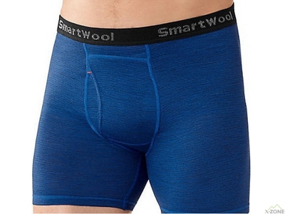 Термотруси чоловічі Smartwool Men's NTS Micro 150 Pattern Boxer Brief bright blue (SW SN711. 378) - фото