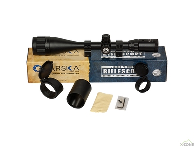 Прицел оптический Barska Blackhawk 6-24x50 AO, IR Mil-Dot R/G - фото