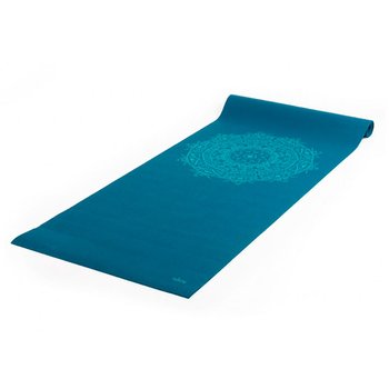Коврик для йоги Bodhi Leela сине-бирюзовый мандала - фото